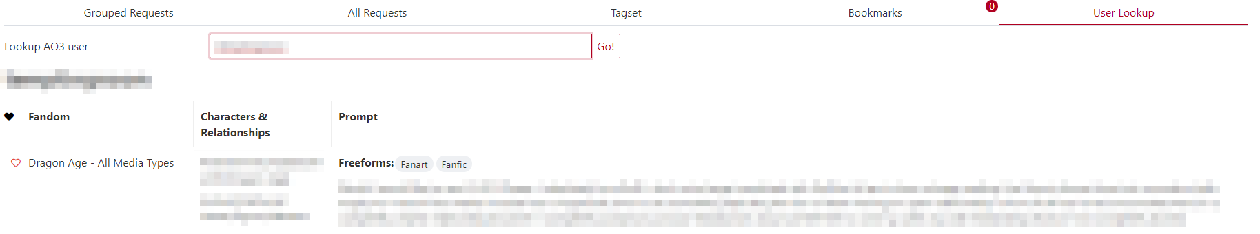 User Results